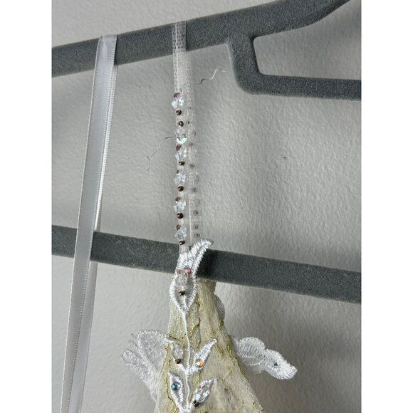 Mac Duggal 79341 Trumpet Gown Maxi Ivory Formal Plunge Neck Size 2 NEW $798 - Picture 12 of 12